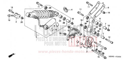 REAR CUSHION CBR600F2 de 2002
